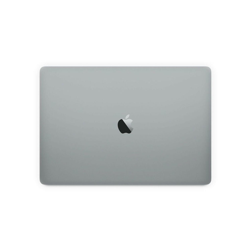 back view of a silver pre-owned MacBook Air 2019