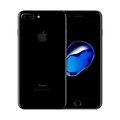 Back and front view of a black pre-owned iPhone 7 Plus