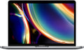 Front view of a space grey pre-owned MacBook Pro 2020 Intel