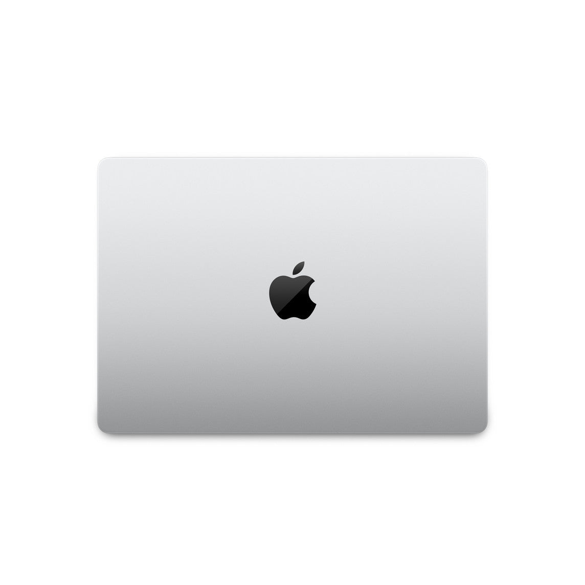 back view of a space grey pre-owned MacBook Pro 14-inch M2
