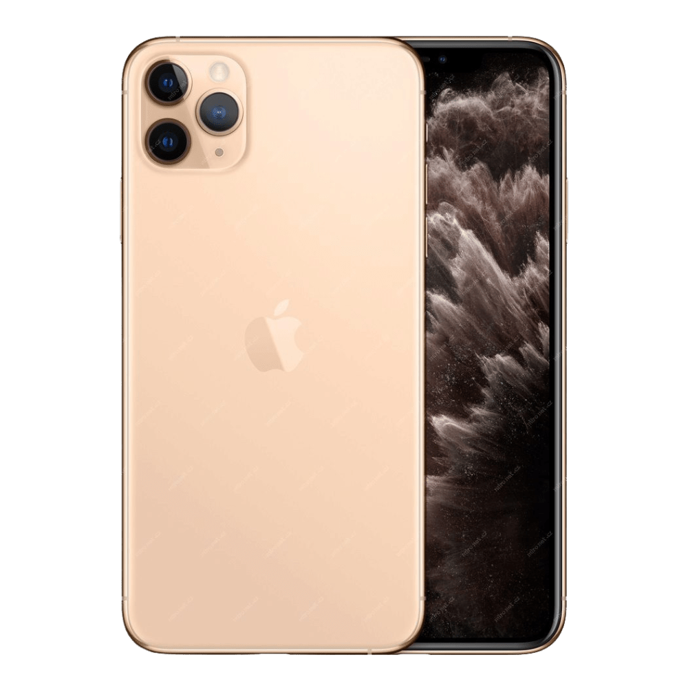 Back view of a gold pre-owned iPhone 11 Pro