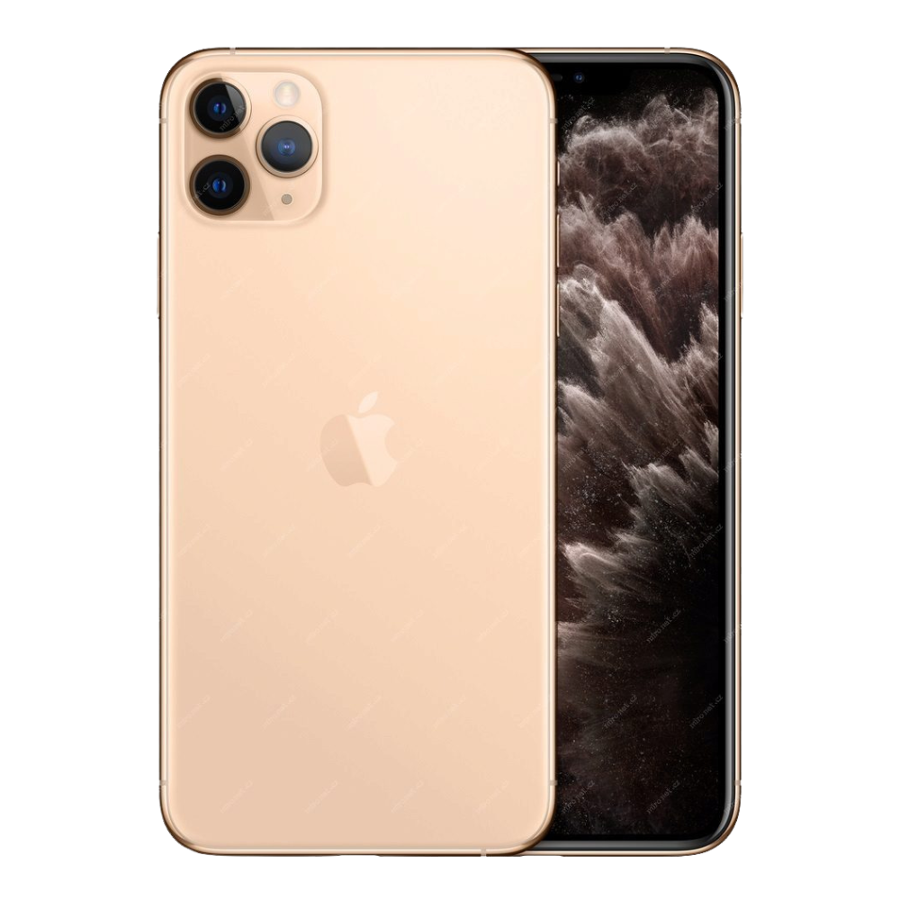 Back view of a gold pre-owned iPhone 11 Pro Max