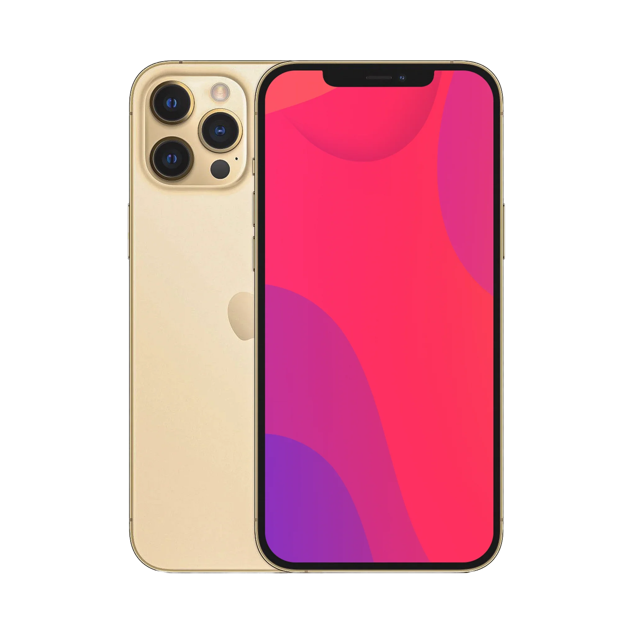 Back view of a Gold pre-owned iPhone 12 Pro