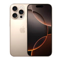 Back view of a gold pre-owned iPhone 16 Pro 256GB