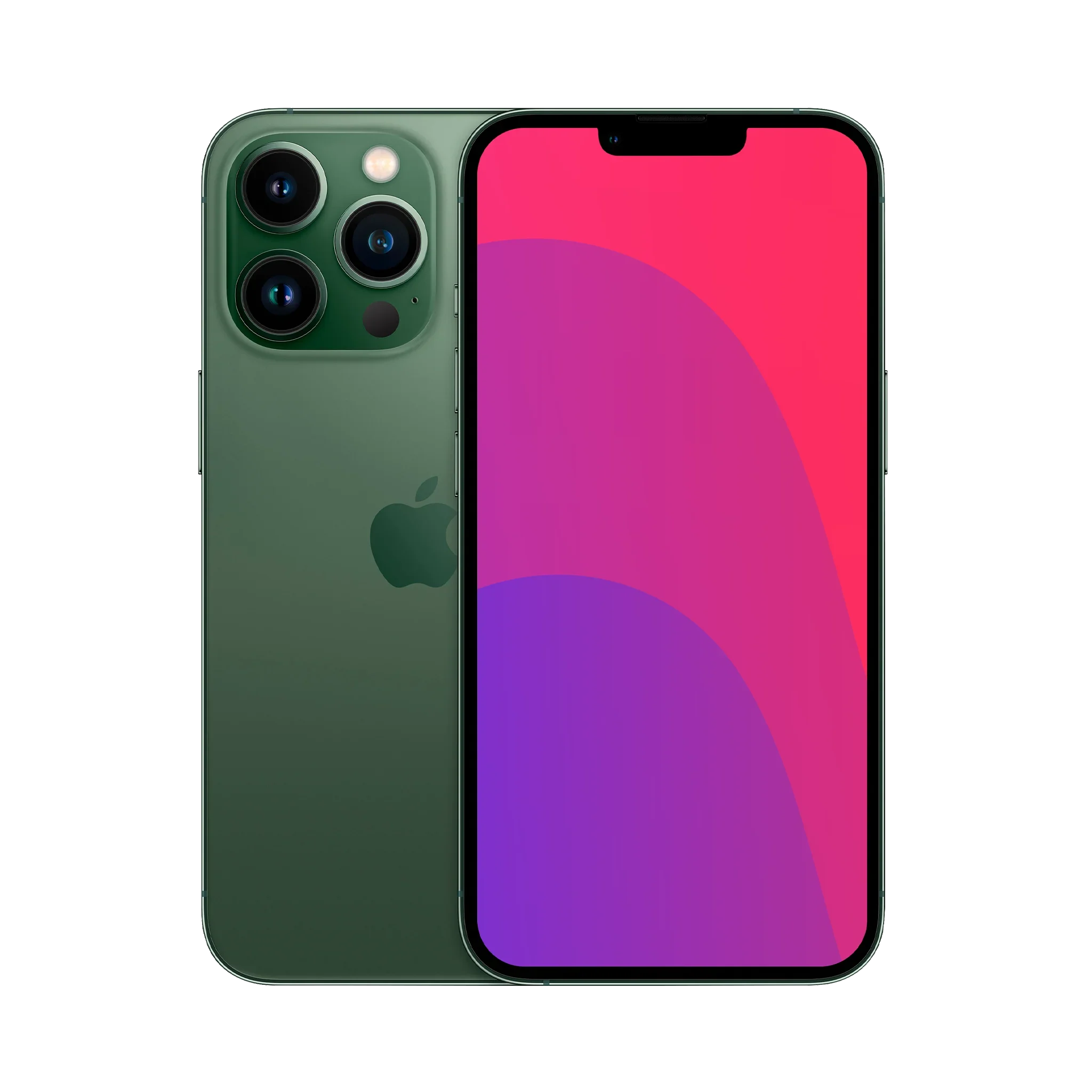 Back view of a green pre-owned iPhone 13 Pro 256GB