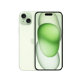 Back view of a green pre-owned iPhone 15 128GB