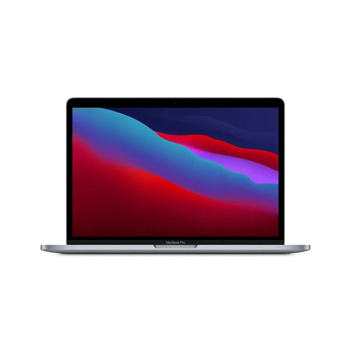 Front view of a silver pre-owned MacBook Pro 2017 13-inch