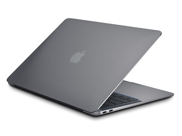 side back view of a silver pre-owned MacBook Air M1 2020