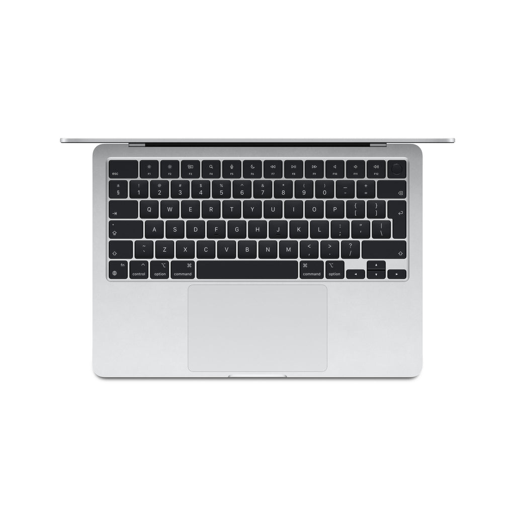 top view of a silver pre-owned MacBook Air M3 2024