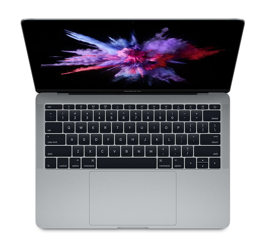 top view of a space grey pre-owned MacBook Pro 2017 13-inch