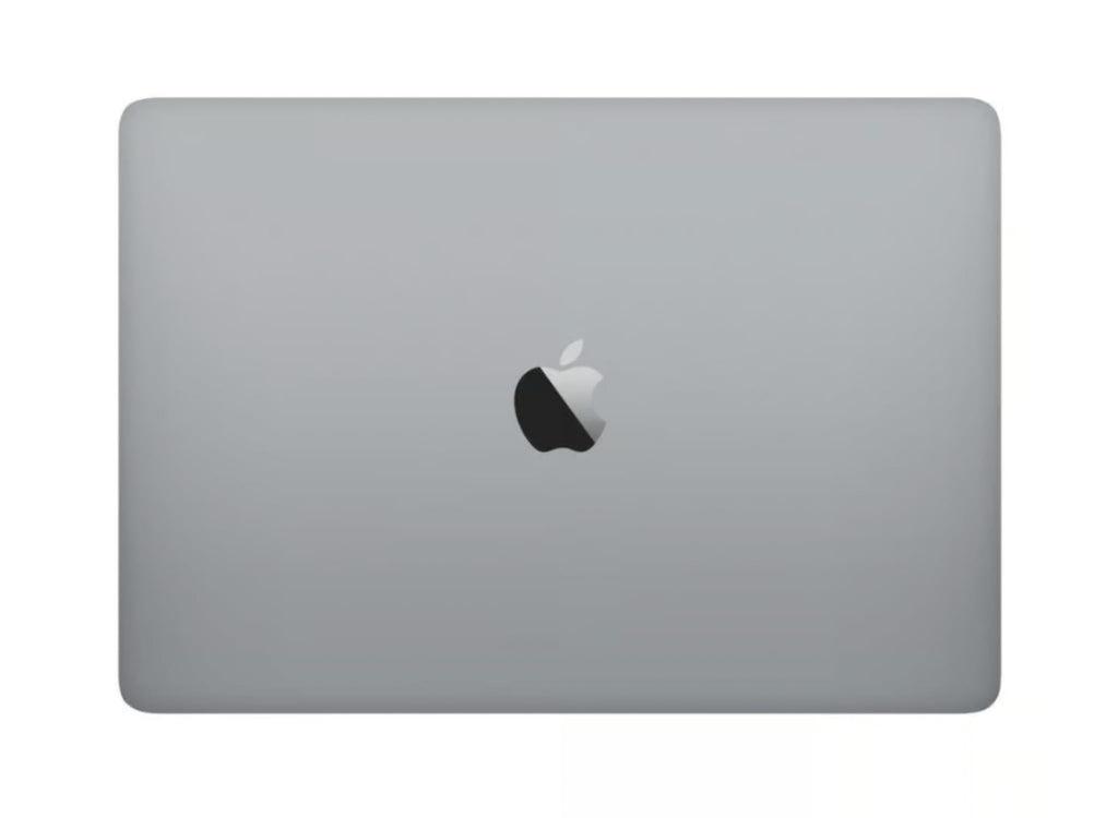back view of a space grey pre-owned MacBook Pro 14-inch M1 Pro