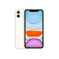 Back view of a white pre-owned iPhone 11