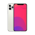 Back view of a white pre-owned iPhone 11 Pro