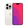 Back view of a White iPhone 15 Pro Max 256GB