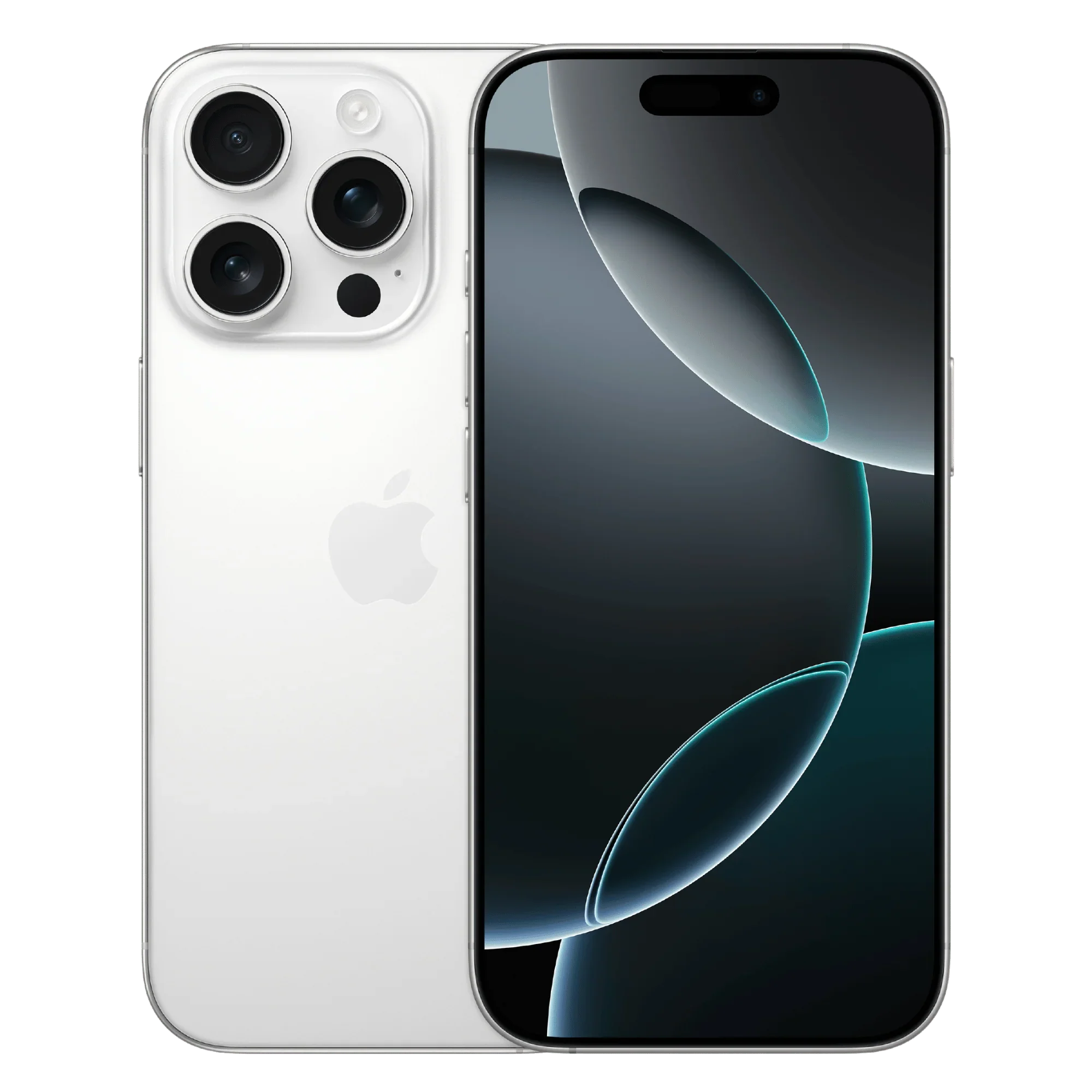 Back view of a white pre-owned iPhone 16 Pro 256GB